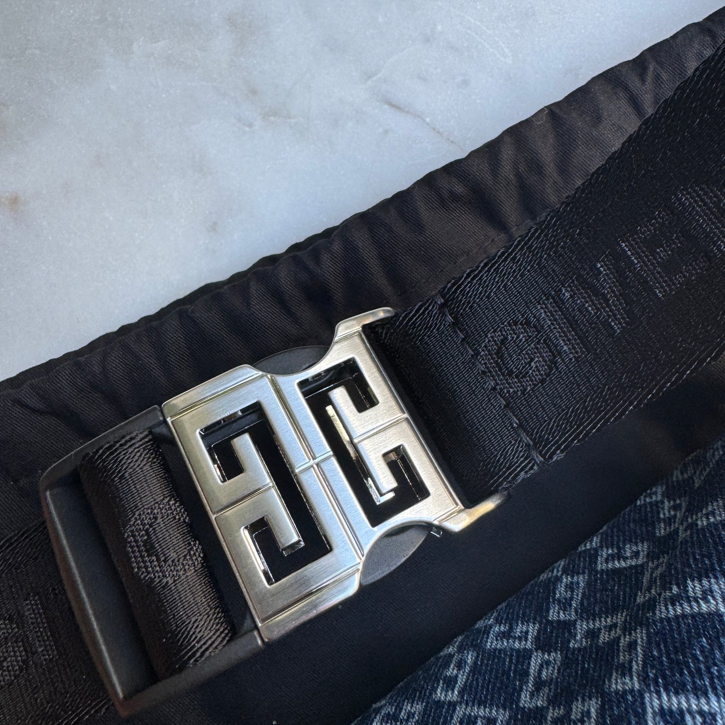 Givenchy Essential U Denim Monogram Bumbag