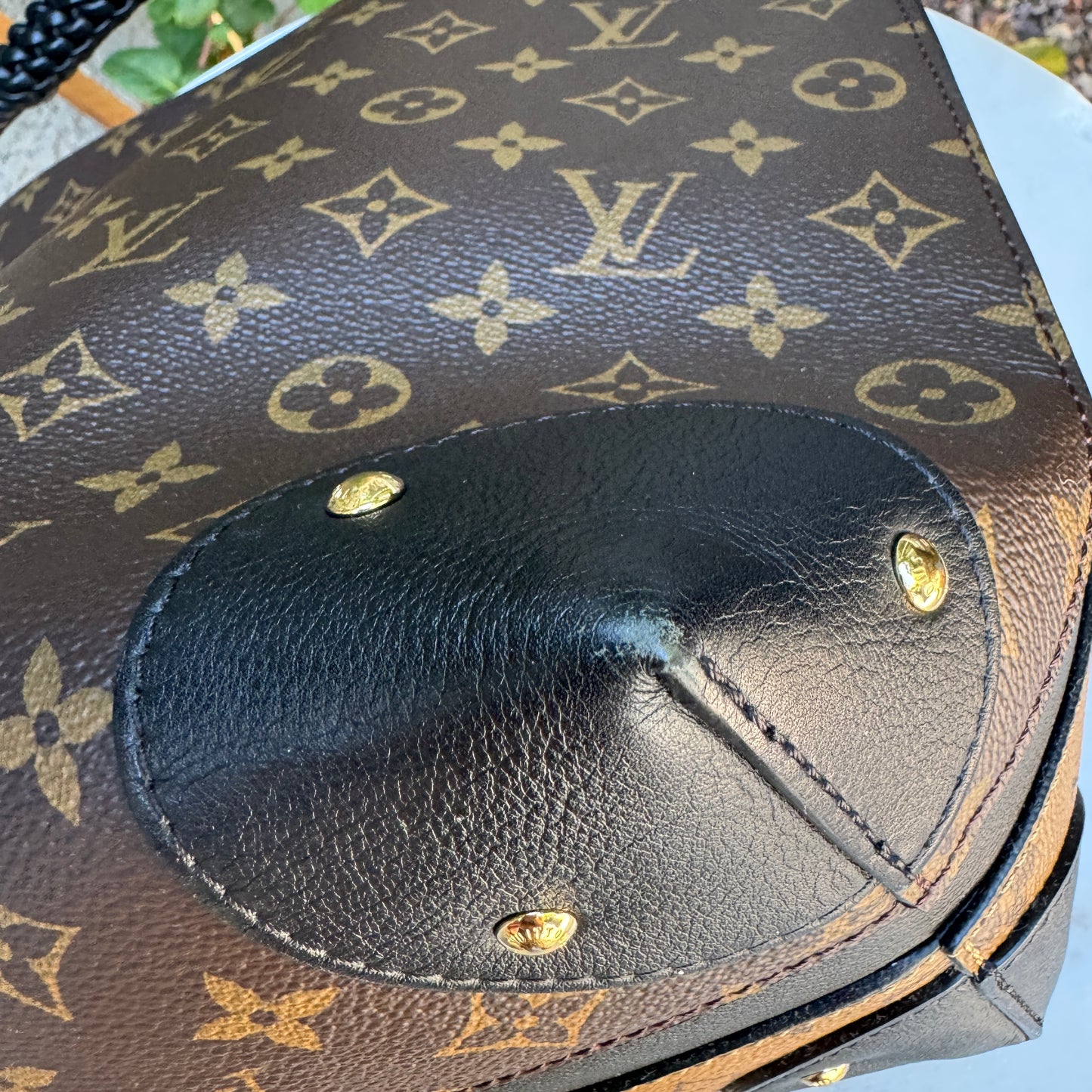 Louis Vuitton Reverse Monogram Triangle Softy Shoulder Bag