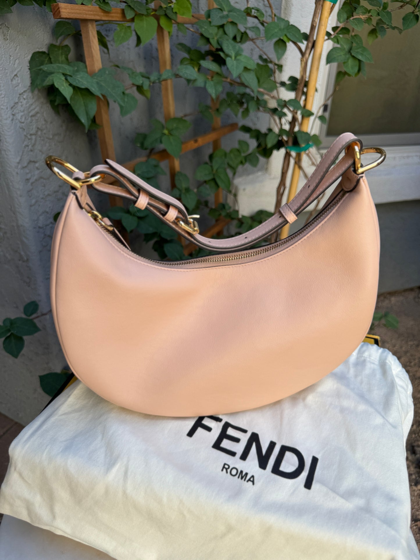 Fendi Small Calfskin Fendigraphy Hobo