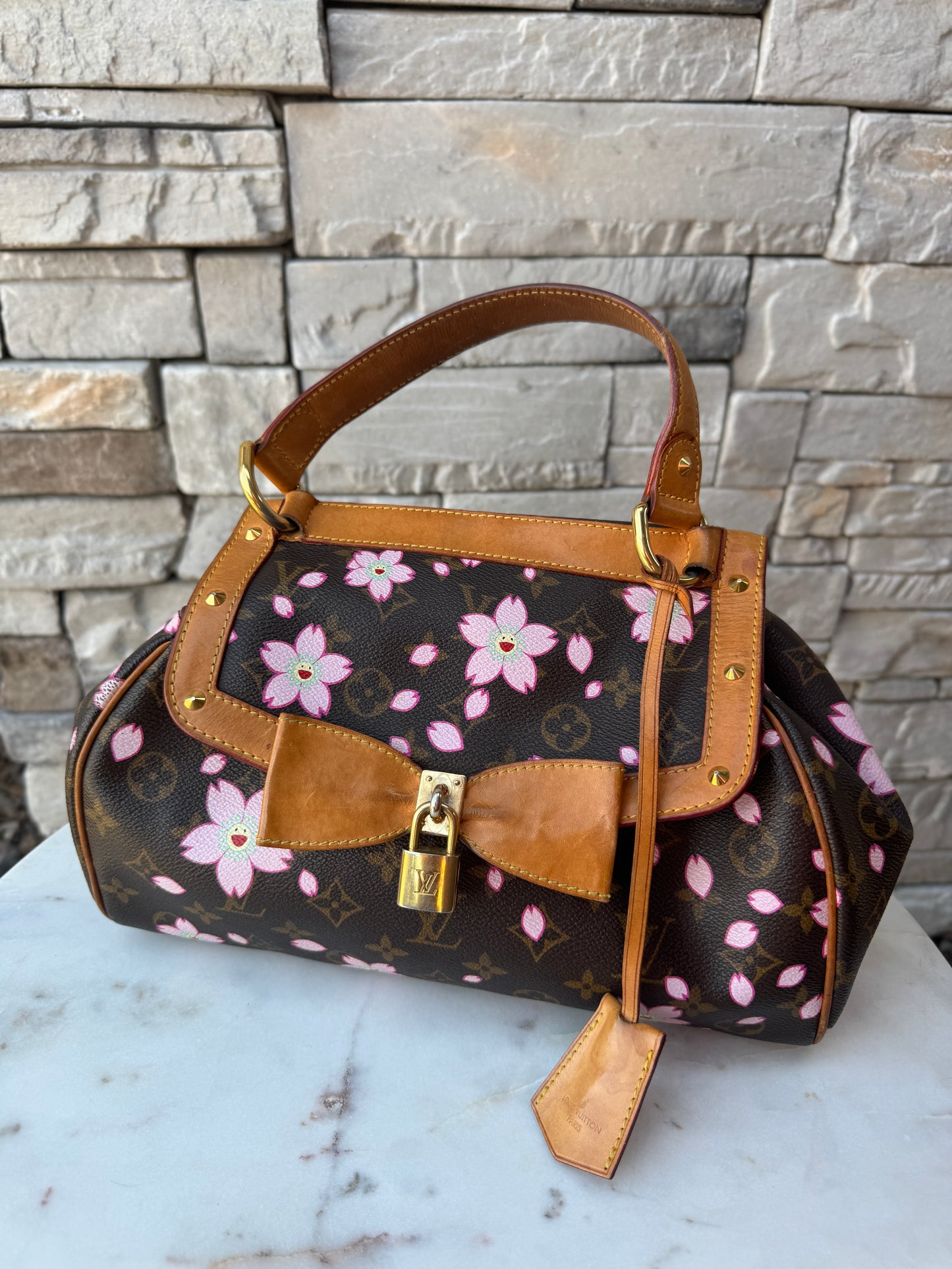 Louis Vuitton x Takashi Murakami Monogram Cherry Blossom Sac Retro