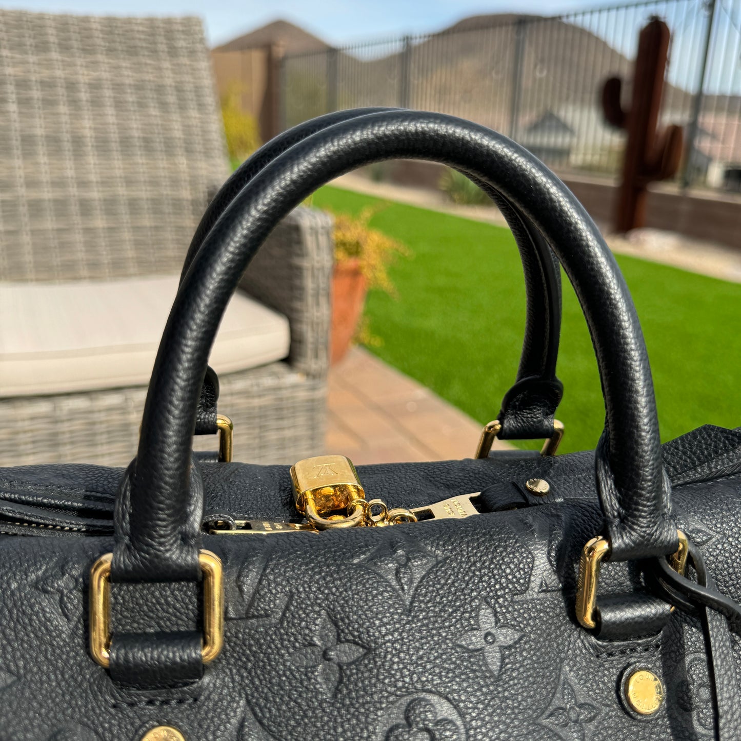 Louis Vuitton Monogram Empreinte Speedy Bandouliere 30