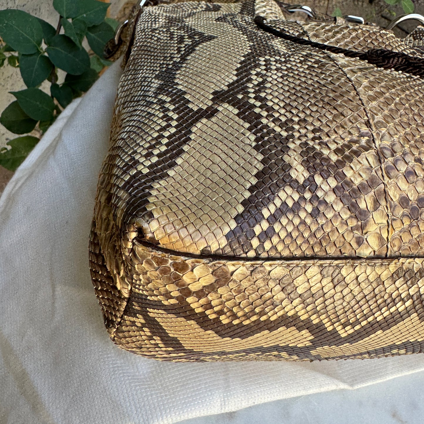 Prada Pitone Python Hobo