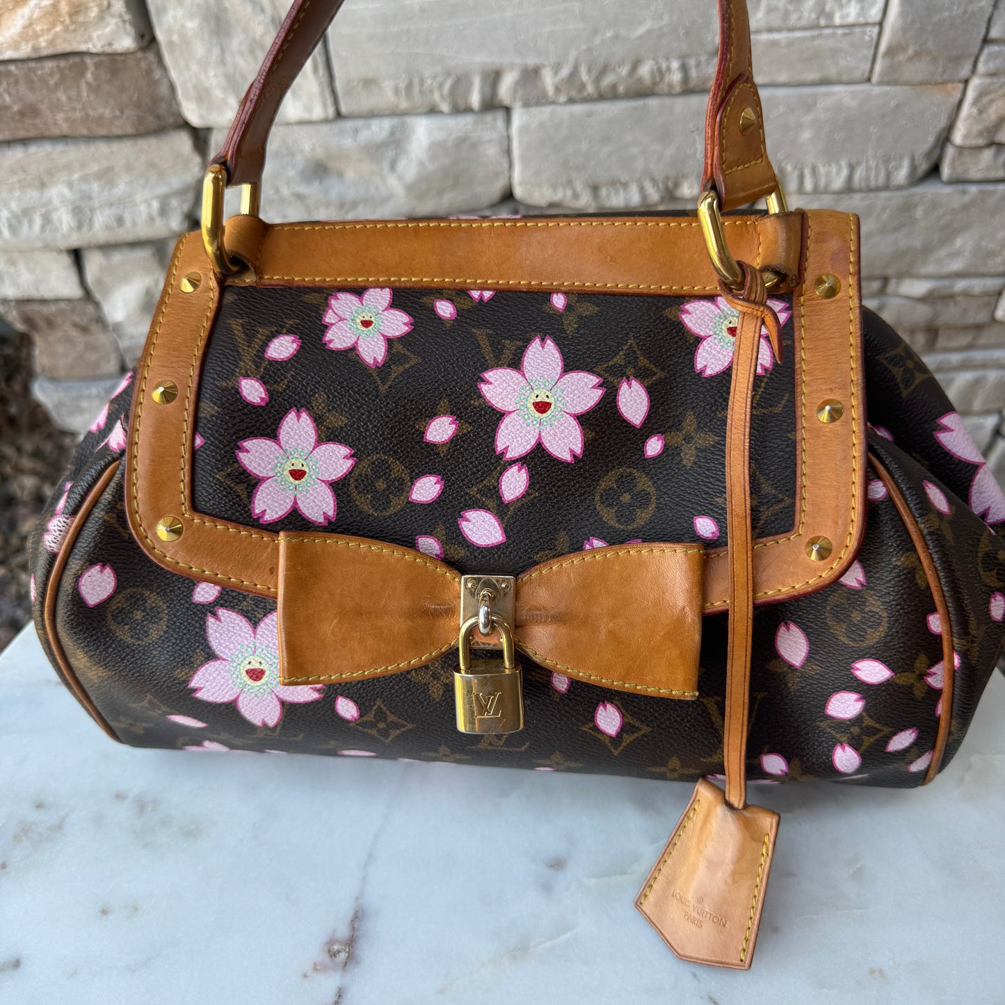 Louis Vuitton x Takashi Murakami Monogram Cherry Blossom Sac Retro