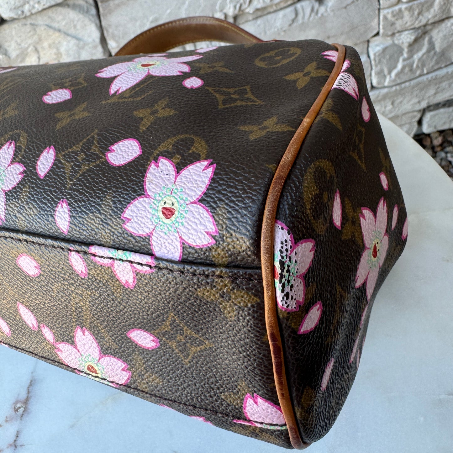 Louis Vuitton x Takashi Murakami Monogram Cherry Blossom Sac Retro