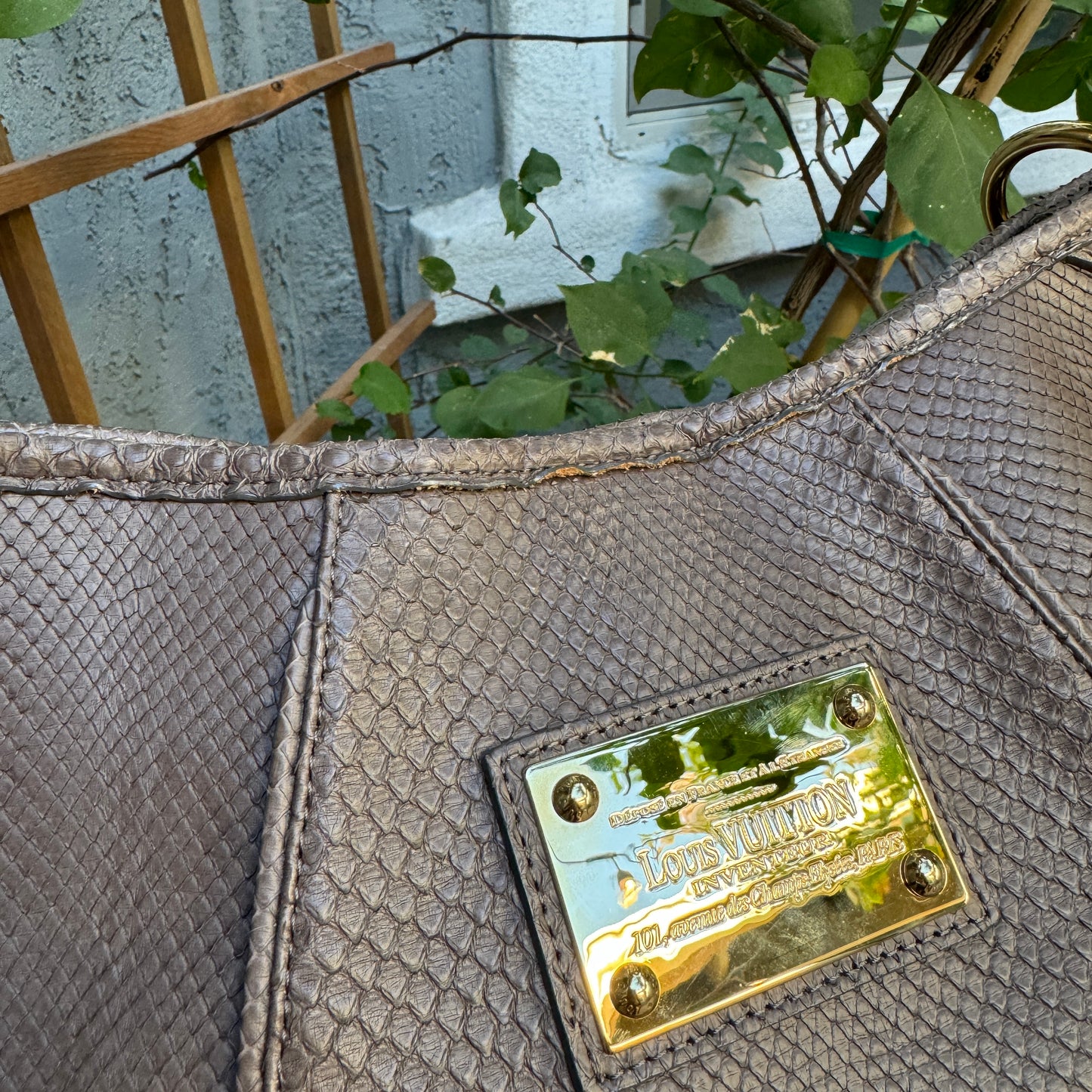 Louis Vuitton Python Galliera PM Shoulder Bag