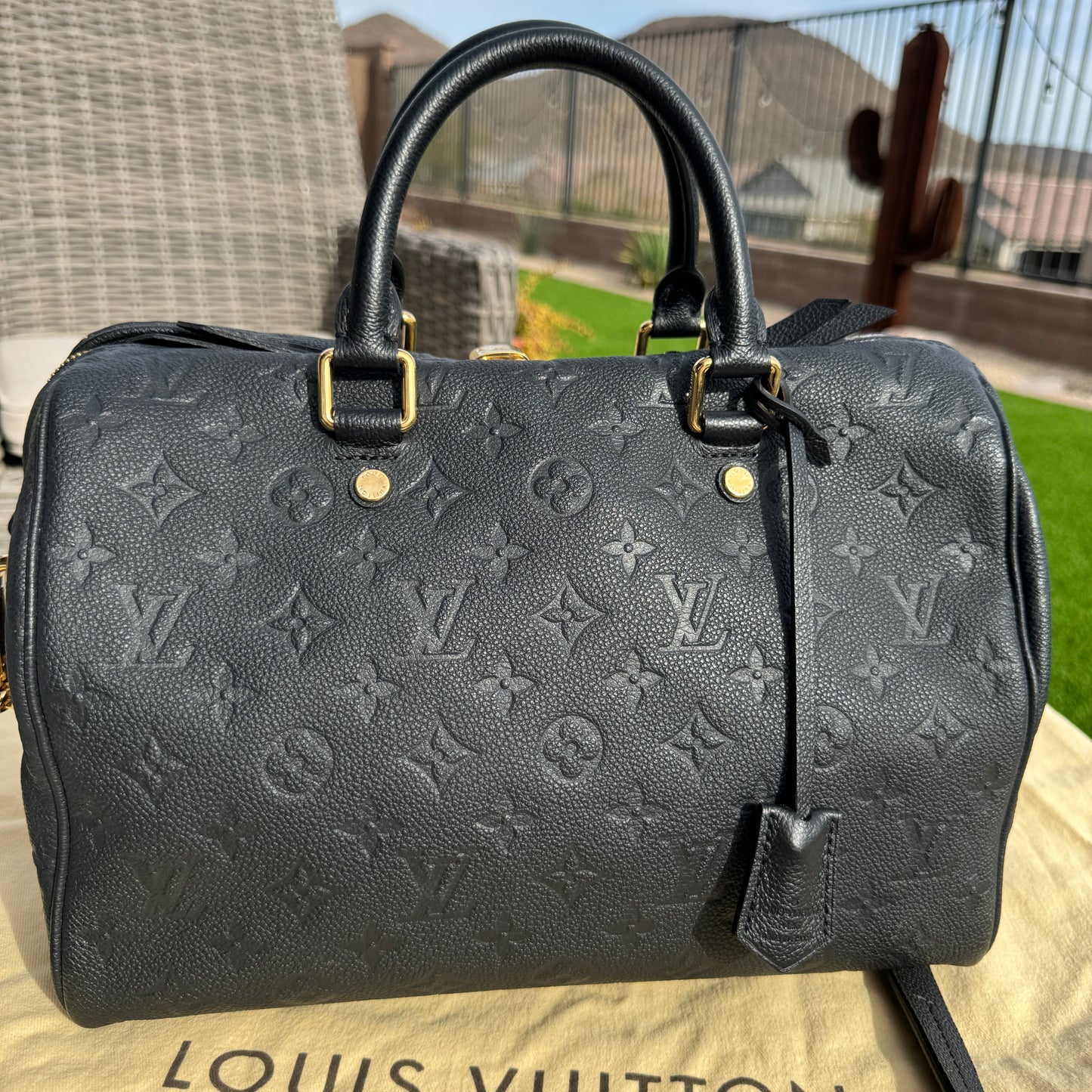 Louis Vuitton Monogram Empreinte Speedy Bandouliere 30