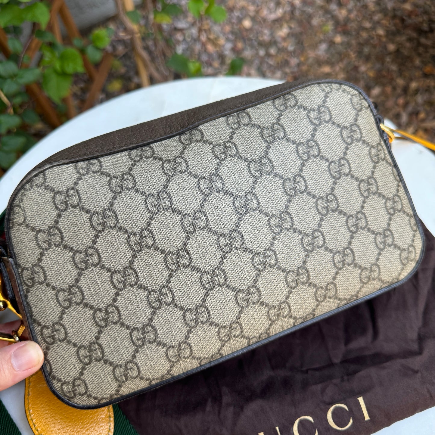 Gucci Vintage Neo Supreme Monogram Web Crossbody