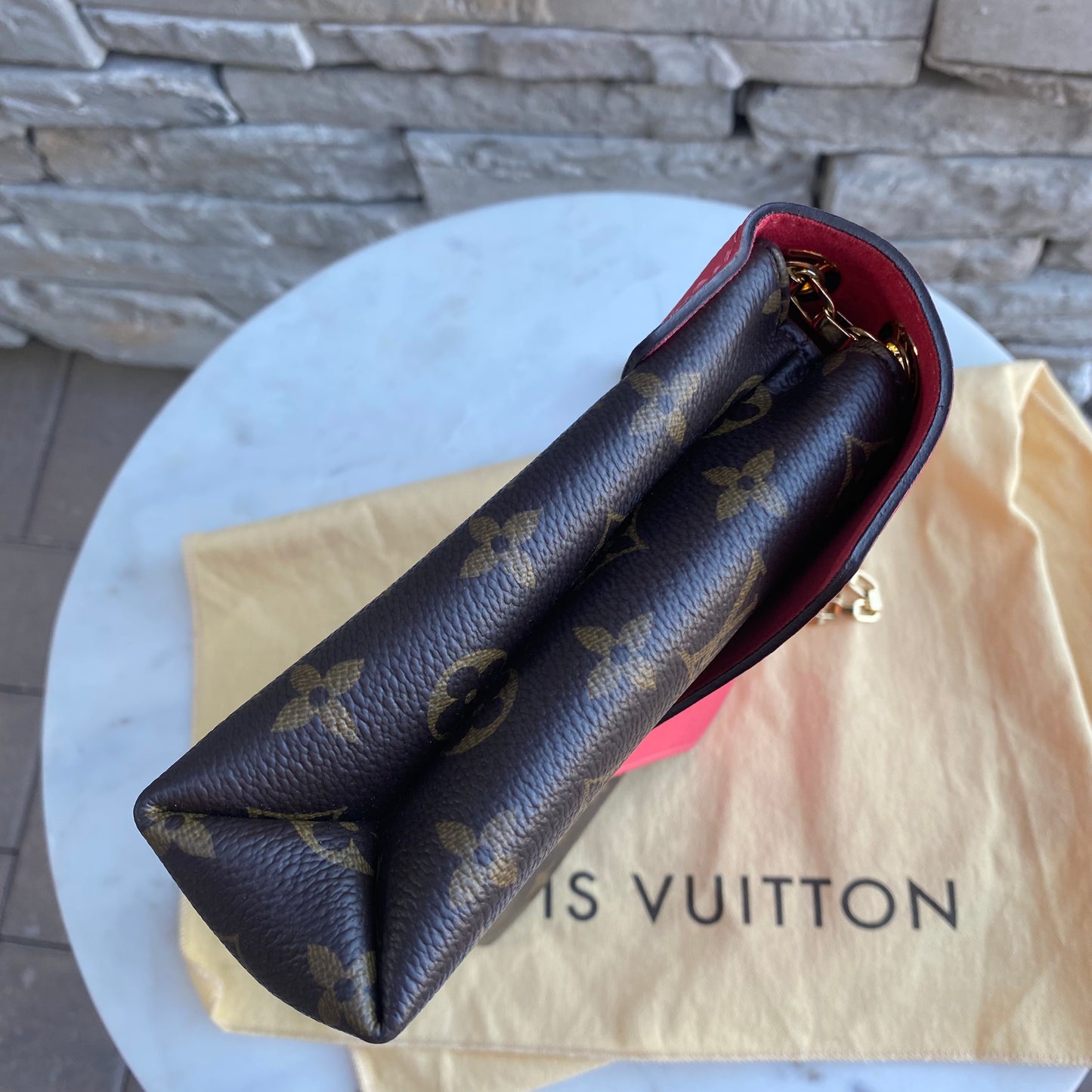 Louis Vuitton Pallas Chain Monogram Dahlia Shoulder Bag