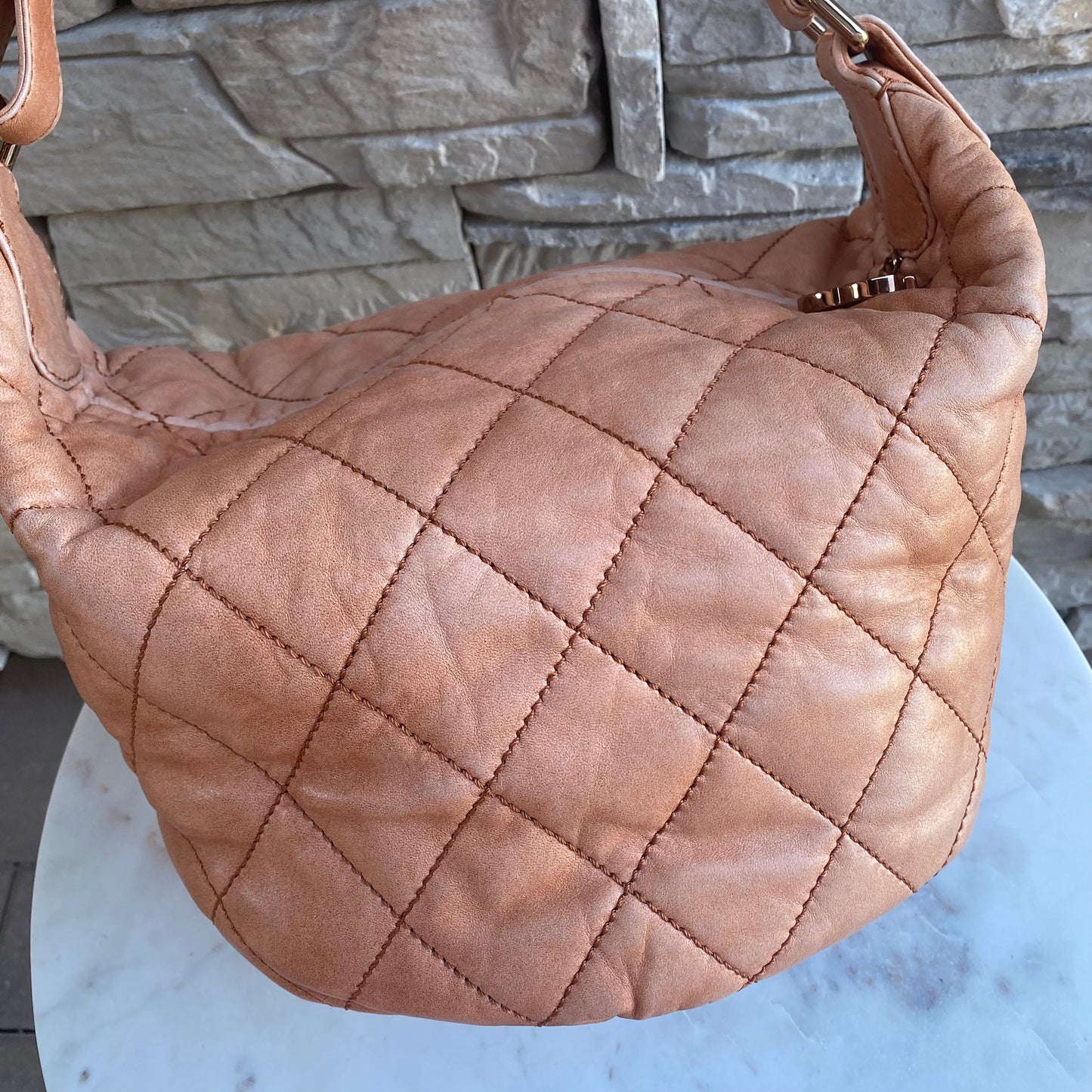 Chanel Cloudy Leather Hobo