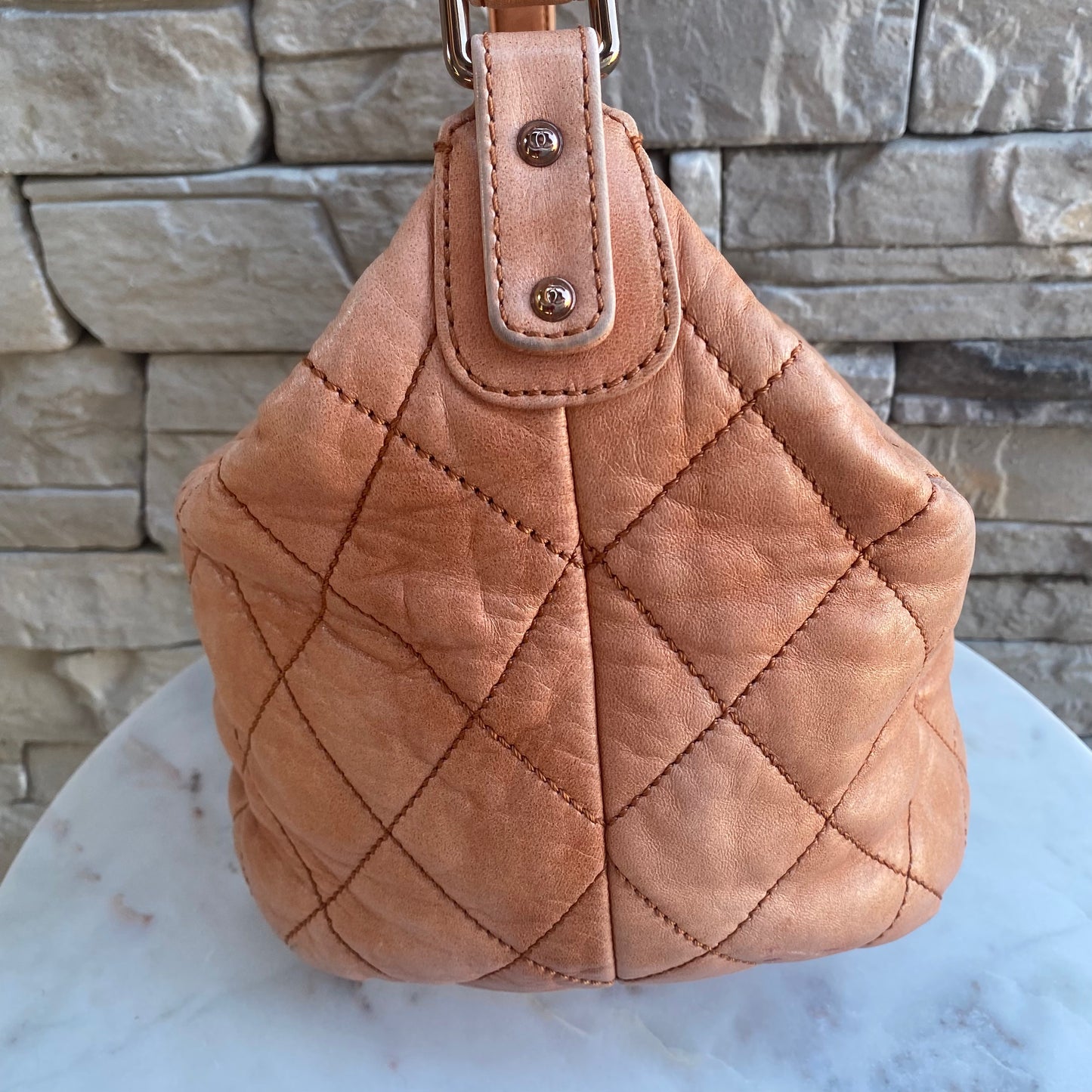 Chanel Cloudy Leather Hobo