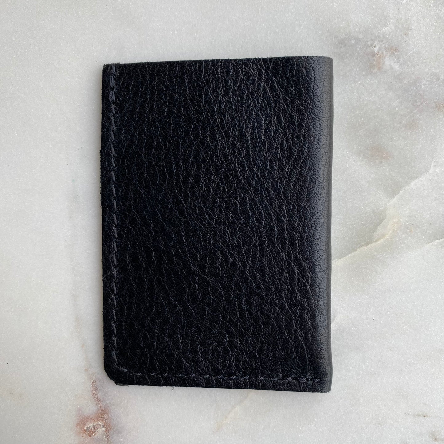 Portland Leather Goods Black Leather Card Holder