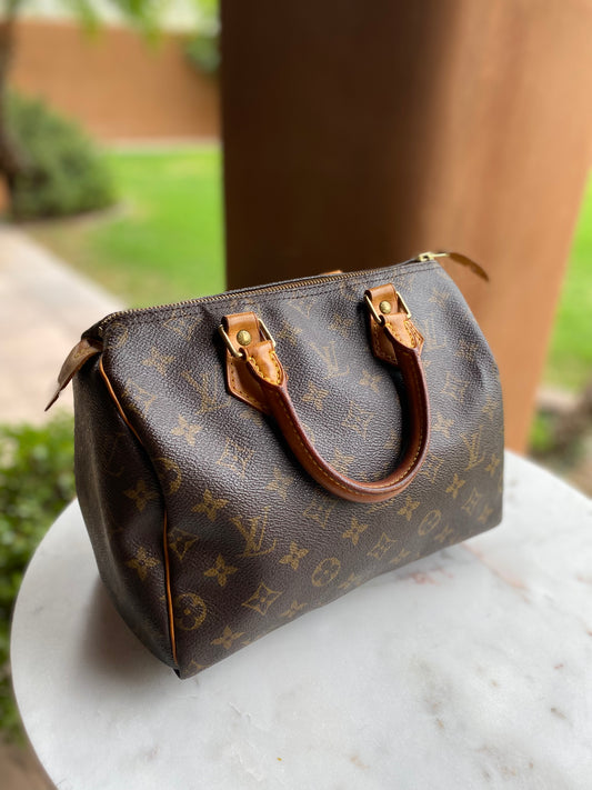 Louis Vuitton Monogram Speedy 25 Satchel