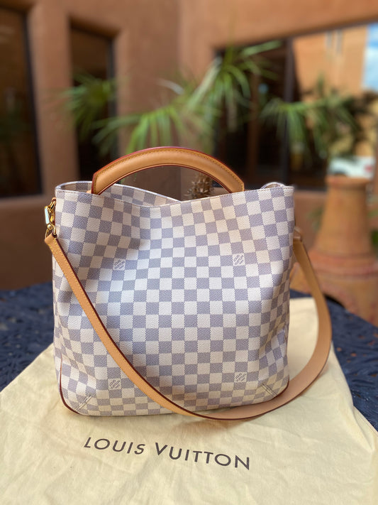 Louis Vuitton Soffi Damier Azur Hobo