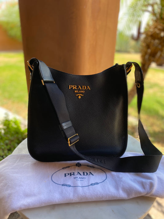 Prada Esplanade Leather Tote In Red and Black – Foxy Luxury